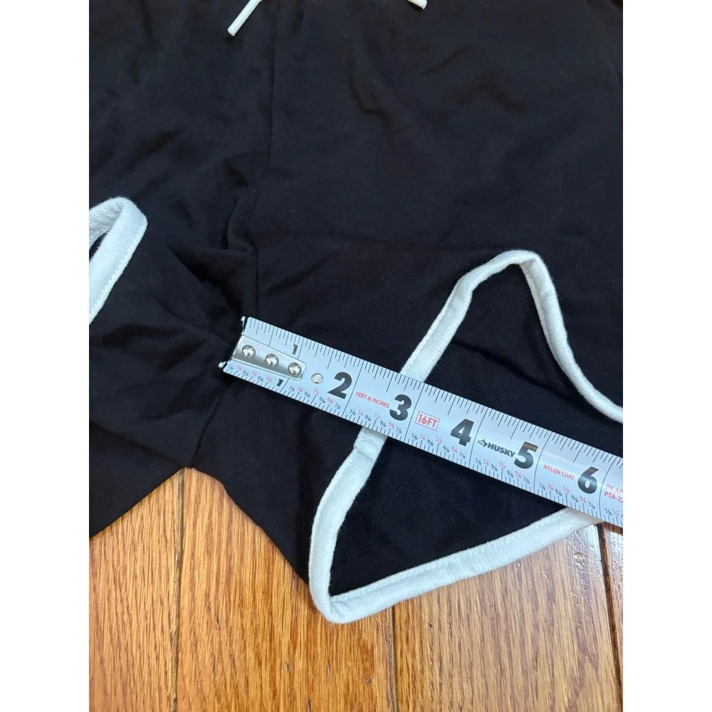 Old Navy Kids XL 14-16 Black White Contrast Trim Dolphin Shorts Activewear